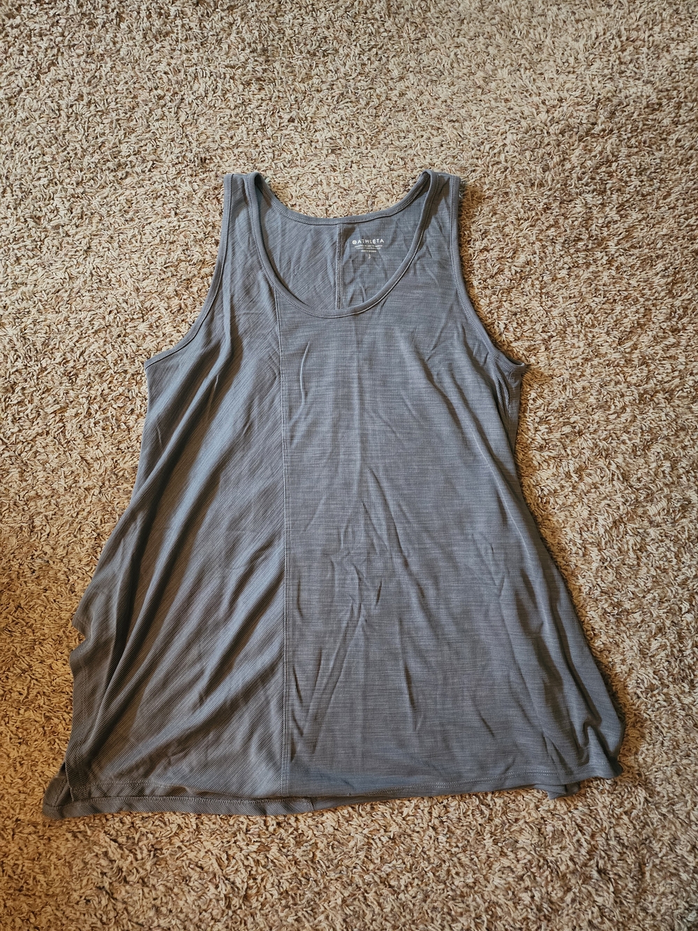 Athleta Women's Gray Scoop Neck Tank, Small